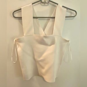 A.L.C. Knit White Cropped Tank